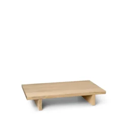 low table Mesa auxiliar Kona, Oak natural veneer