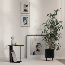 Maceta Bau large Ø28 cm, negro