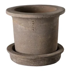 Maceta de terracota Ernst con plato, Ø12 × 10 cm