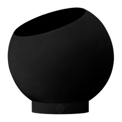 Maceta Globe Ø17 cm, Negro