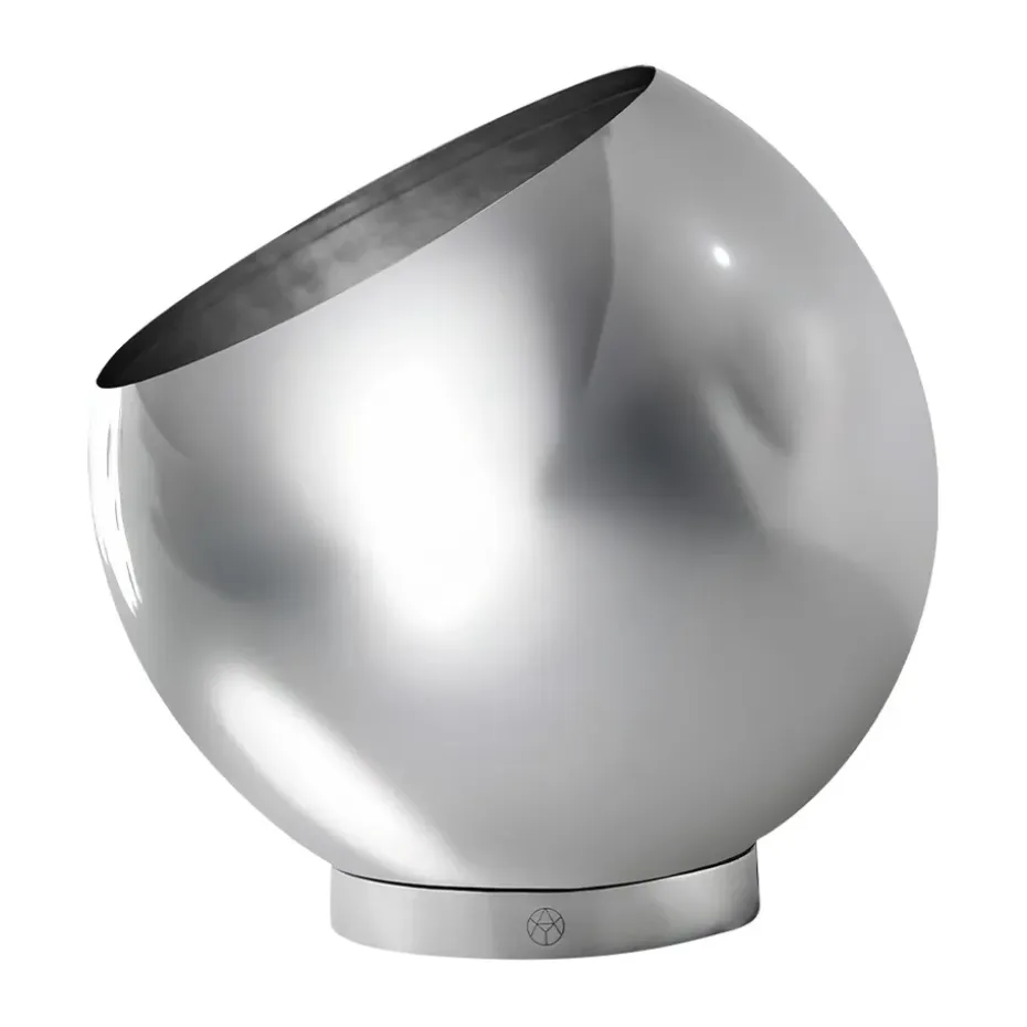 Maceta Globe Ø21 cm, Plata