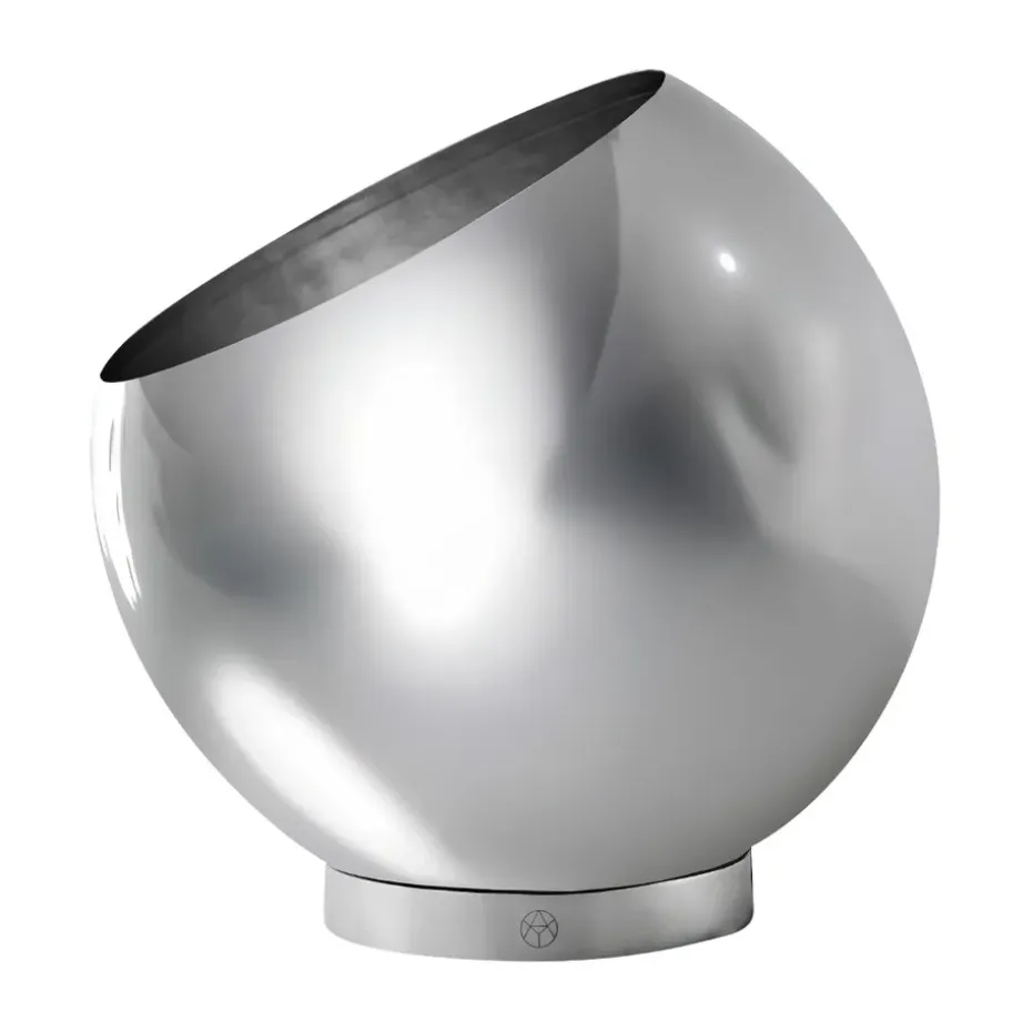 Maceta Globe Ø30 cm, Plata