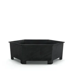 Maceta Hexagon, Negro, no. 3