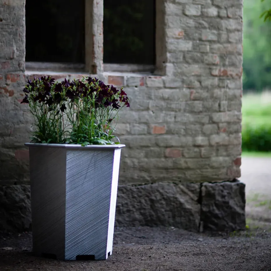 Maceta Hexagon, Negro, no. 3