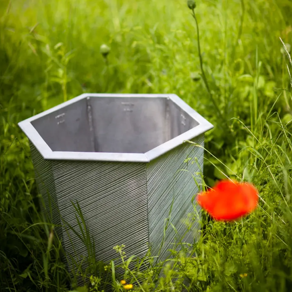 Maceta Hexagon, Negro, no. 3