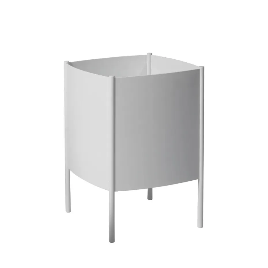 Maceta Konvex Pot, Blanco, mediana Ø34 cm