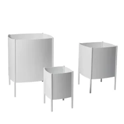 Maceta Konvex Pot, Blanco, mediana Ø34 cm