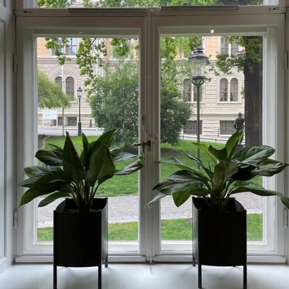 Maceta Konvex Pot, Blanco, mediana Ø34 cm