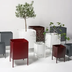 Maceta Konvex Pot, Negro, mediana Ø34 cm