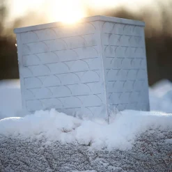 Maceta Relief, Negro, grande