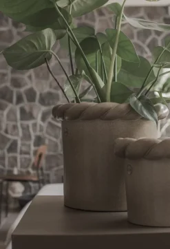 Maceta Twine Ø22 cm, Beige