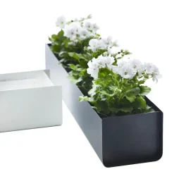 Macetero de ventana Jorda, Blanco 60 cm