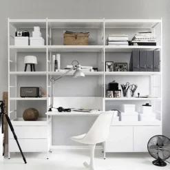 Módulo de aparador Molto 560, Blanco, incl. marco de metal blanco