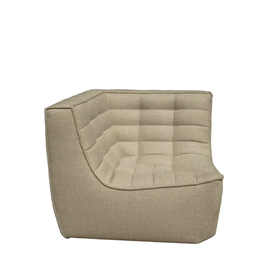 Módulo de esquina N701 recto, Tela beige