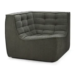 Módulo de esquina N701 recto, Tela Moss Eco