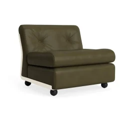 Módulo de sofá Amanta, Cream beige-sense forest, 1 plaza/butaca