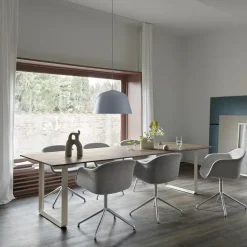 Mesa 70/70 255x108 cm, Black linoleum-Plywood-Sand