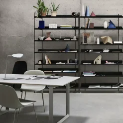 Mesa 70/70 170x85 cm, Black linoleum-Plywood-Black