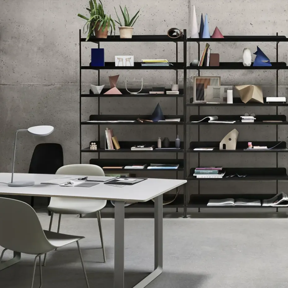 Mesa 70/70 170x85 cm, Black linoleum-Plywood-Black