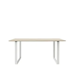 Mesa 70/70 170x85 cm, Oak veneer-Plywood-White