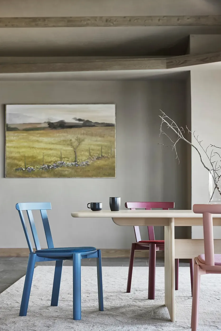 Mesa Alt 90x320 cm abedul, Barniz mate claro