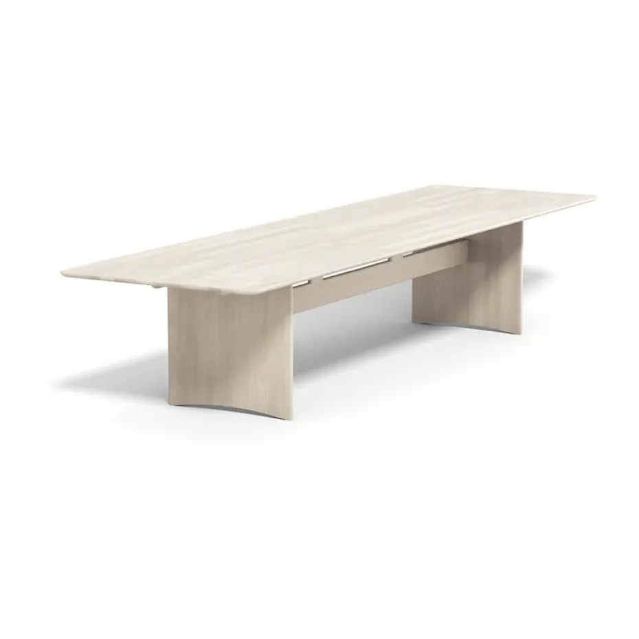 Mesa Alt 110x385 cm abedul, Barniz mate claro