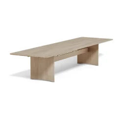 Mesa Alt 110x385 cm roble, Barniz mate claro