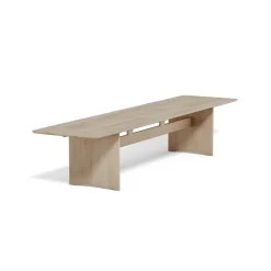 Mesa Alt 90x385 cm roble, Barniz mate claro