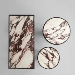 Mesa Arc 33,5x70 cm, Calacatta