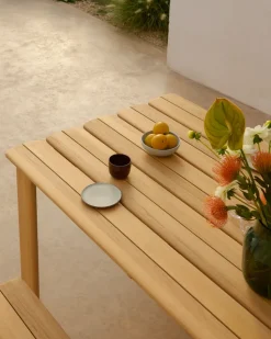 Mesa Assemble, Teca, 220×92 cm