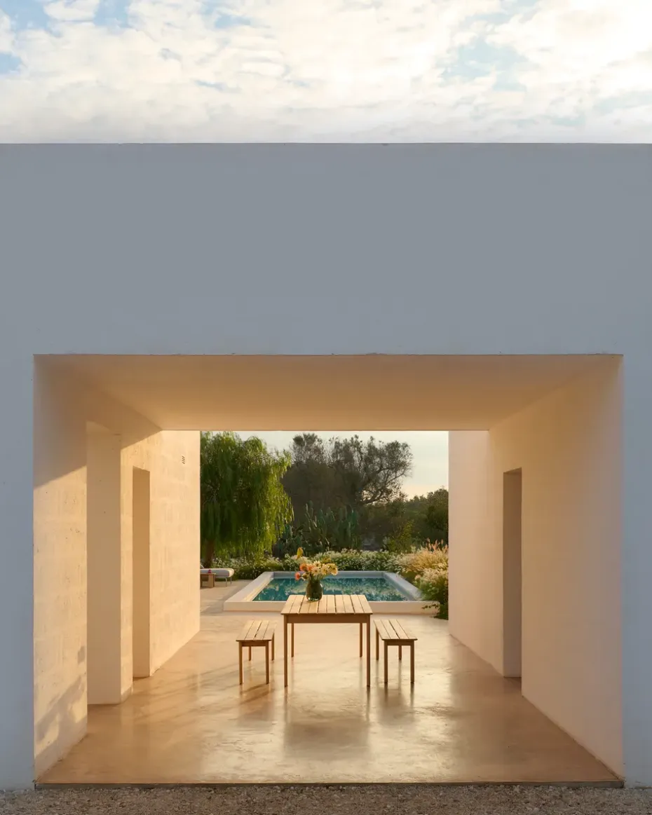 Mesa Assemble, Teca, 220×92 cm