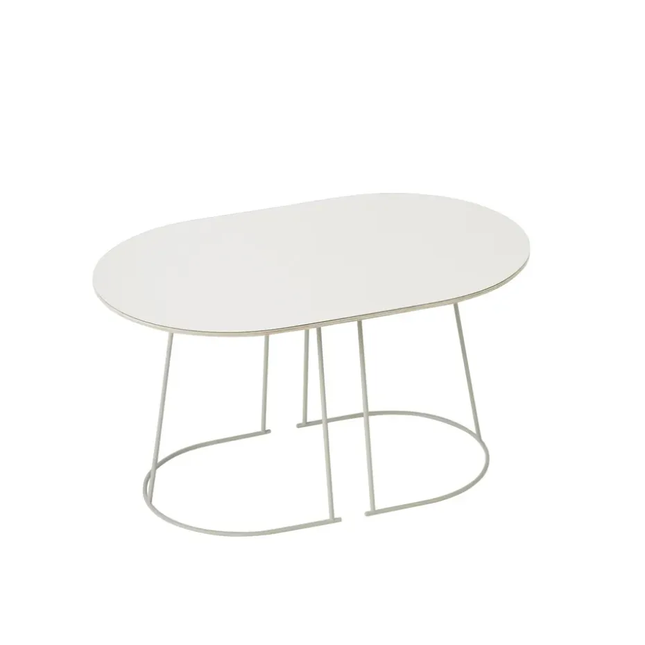 Mesa auxiliar Airy S, Off-white nanolaminate