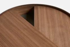 Mesa auxiliar Arc Ø89 cm, Nogal