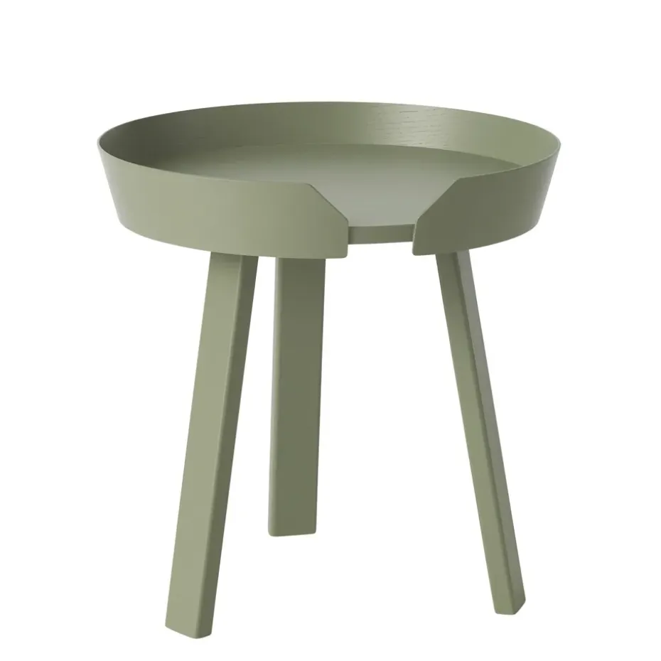 Mesa auxiliar Around, pequeña, dusty green (verde)