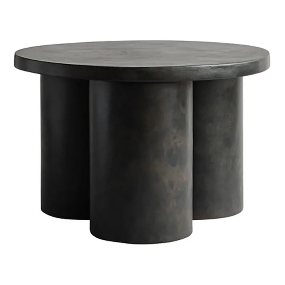 Mesa auxiliar Big Foot low Ø65 cm, coffee