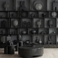 Mesa auxiliar Big Foot low Ø65 cm, coffee