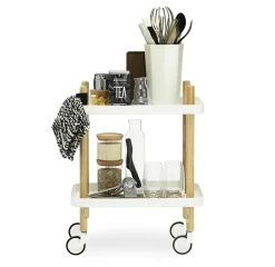 Mesa auxiliar Block, blanco