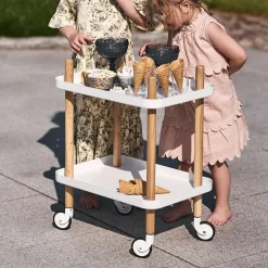 Mesa auxiliar Block, blanco