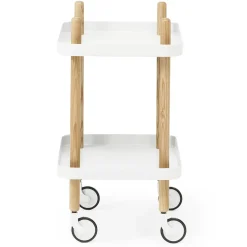 Mesa auxiliar Block, blanco