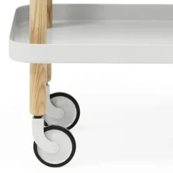 Mesa auxiliar Block, gris claro