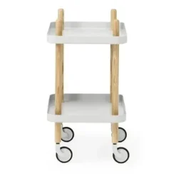 Mesa auxiliar Block, gris claro