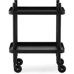 Mesa auxiliar Block, negro-negro