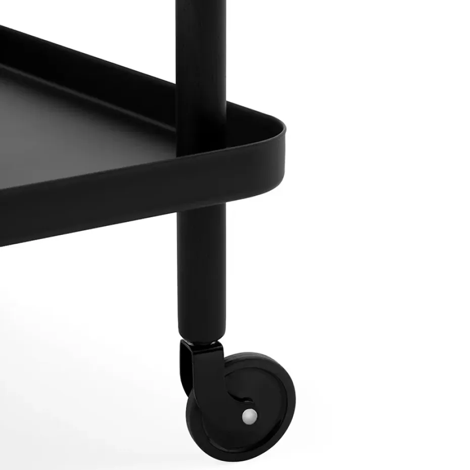 Mesa auxiliar Block, negro-negro