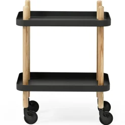 Mesa auxiliar Block, negro