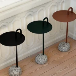 Mesa auxiliar Bowler, Fir green-granite