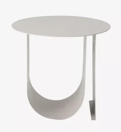 Mesa auxiliar Cher Ø43 cm, Gris