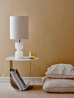 Mesa auxiliar Cher Ø43 cm, Gris