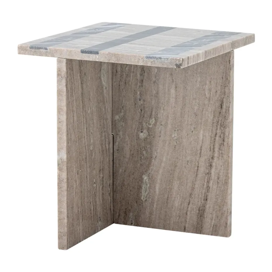 Mesa auxiliar Clea, Mármol marrón