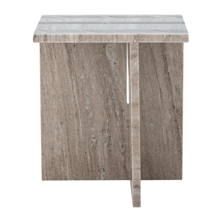 Mesa auxiliar Clea, Mármol marrón