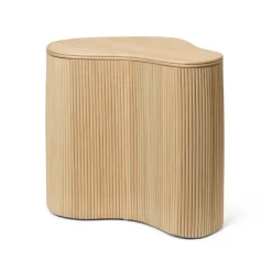 Mesa auxiliar con almacenaje Isola, Natural